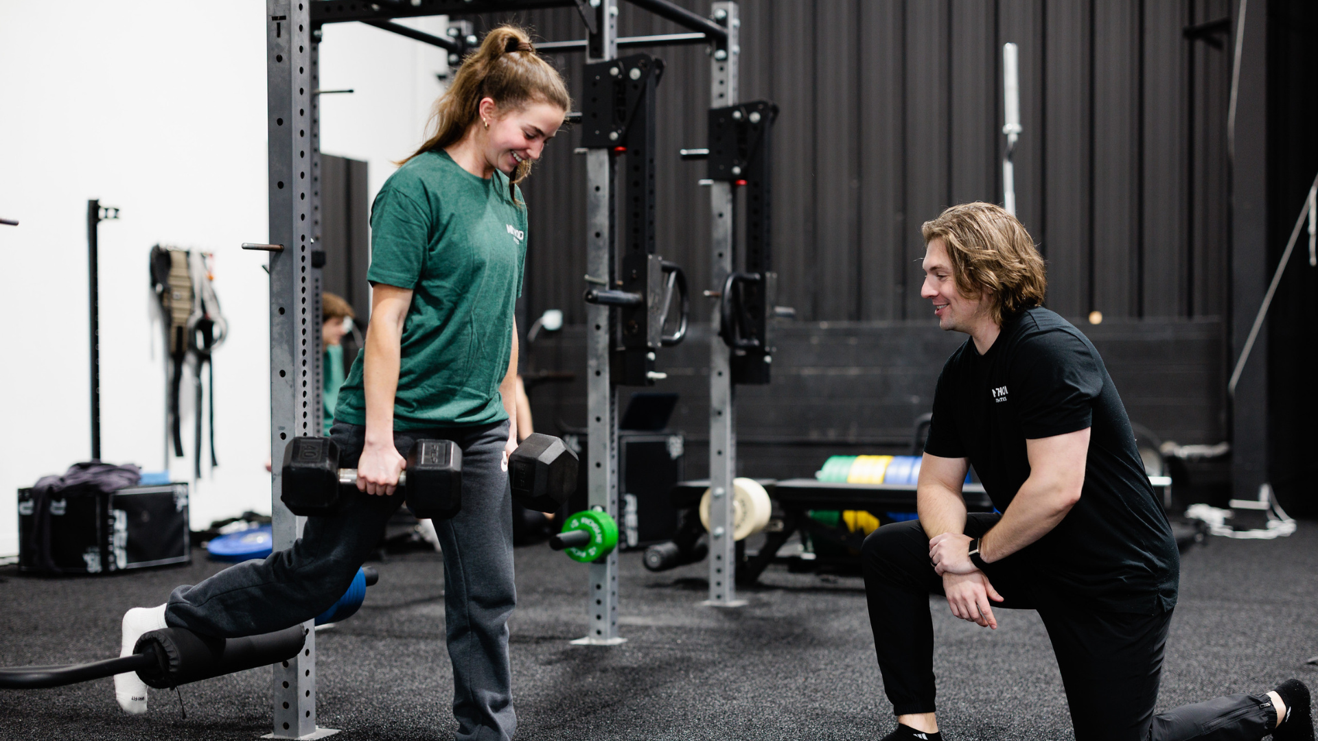 Sports performance coaching during strength training at Method Athletics